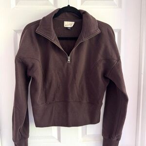 Universal Thread - Women’s Brown Half-Zip Pullover - M